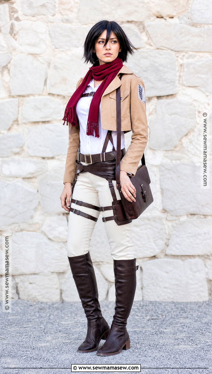 Mikasa Ackerman Costume With Short Black Hair - 30 halloween costumes women black hair