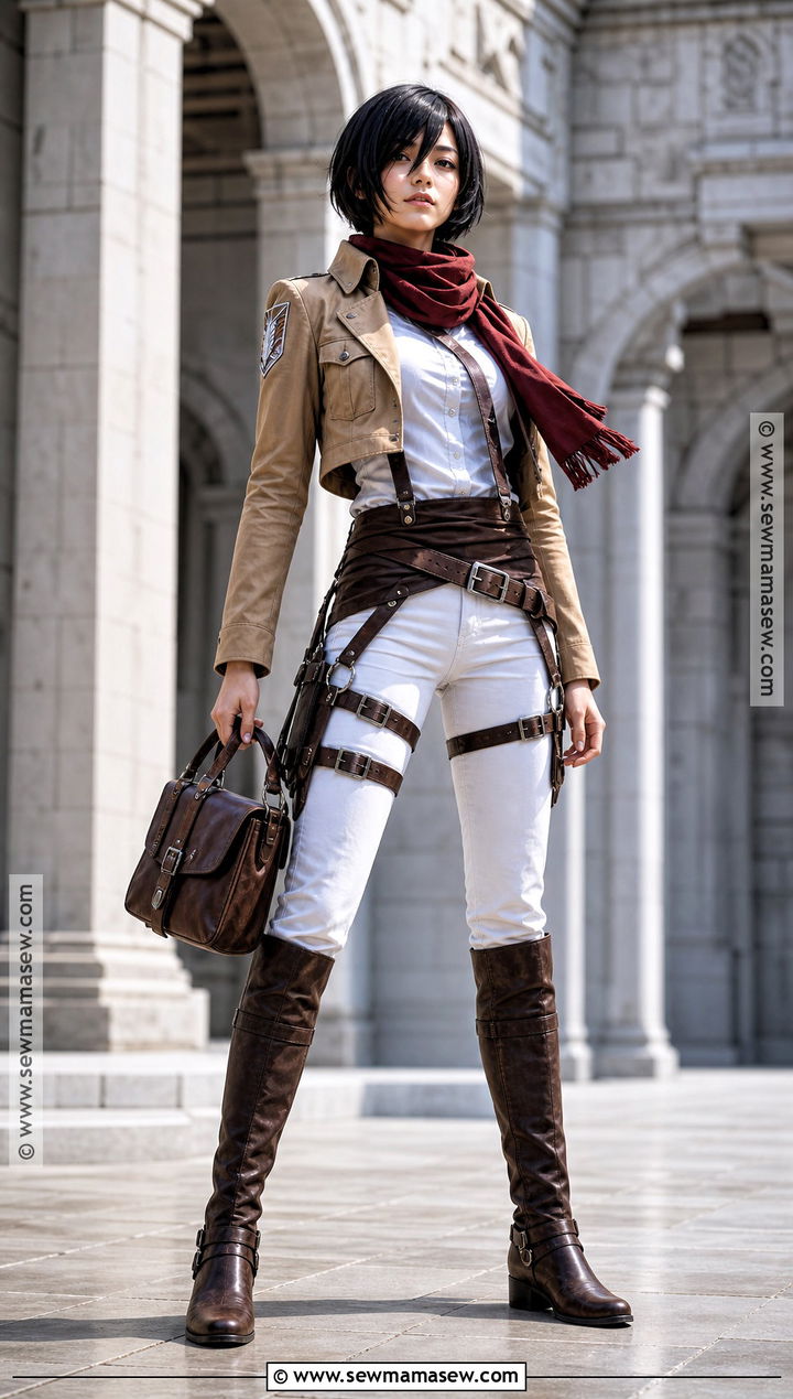 Mikasa Ackerman Uniform Cosplay - 30 characters to cosplay with black hair ideas