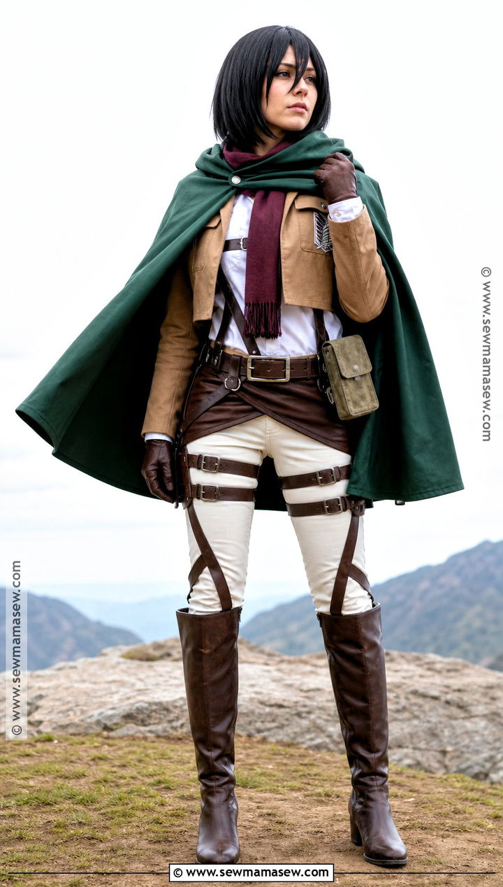 Mikasa Cosplay With Green Scout Cloak - 45 mikasa cosplay ideas