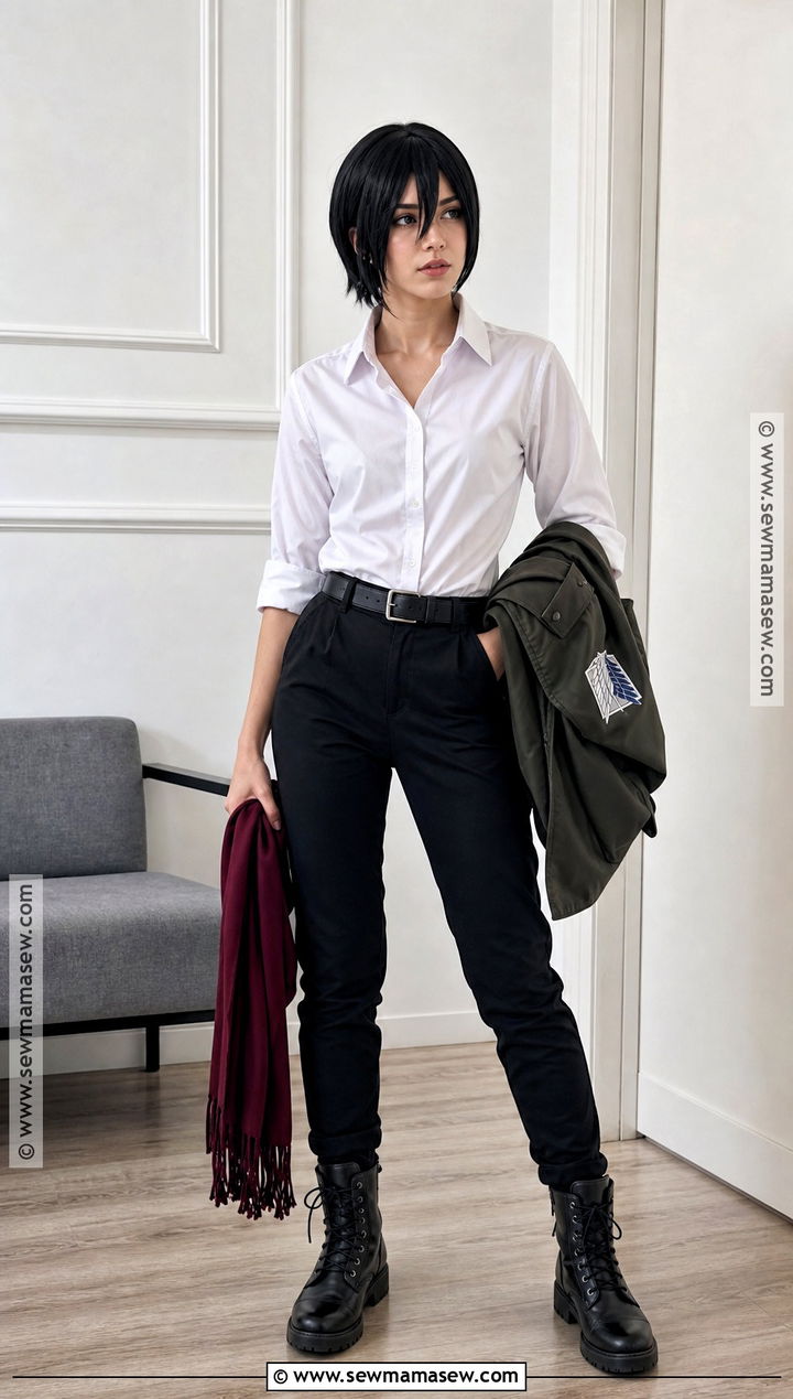 Mikasa White Shirt Costume - 30 mikasa costume ideas