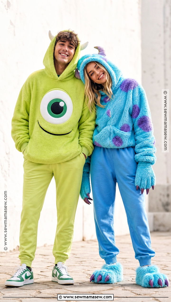 Mike And Sully Hoodie Costume - 35 mike and sully costume ideas