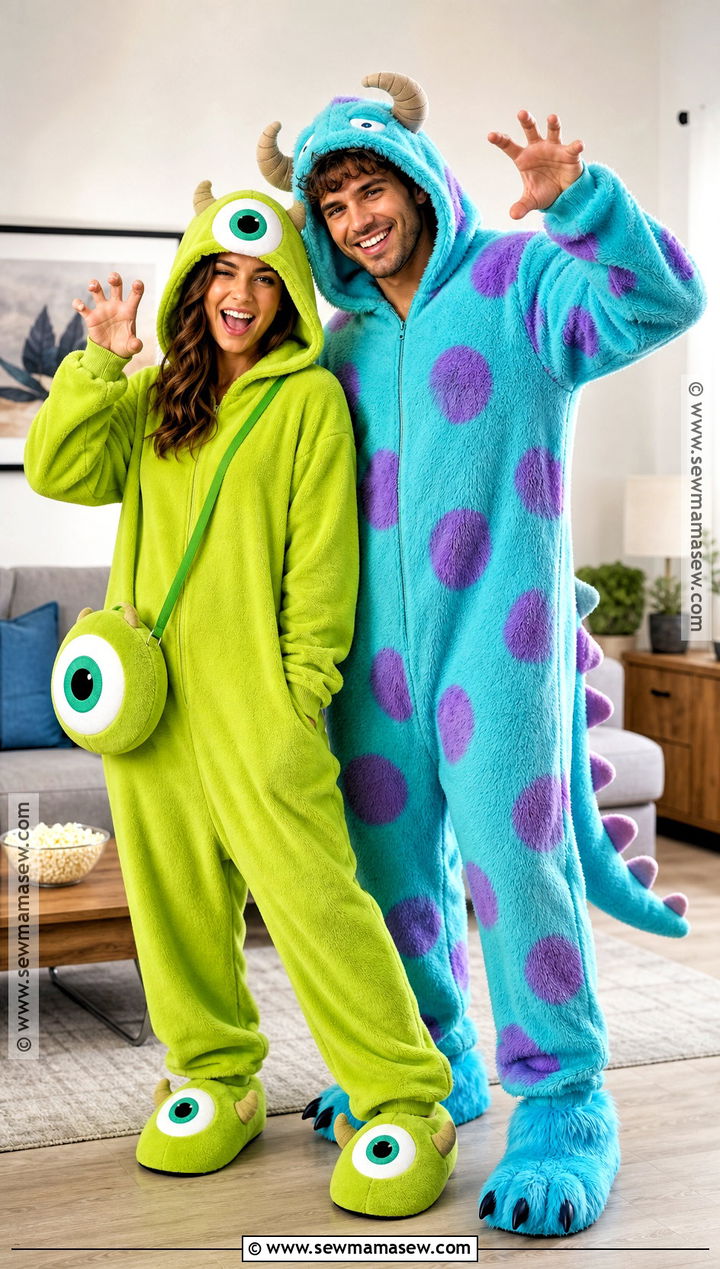 Mike And Sully Onesie Costume - 35 mike and sully costume ideas