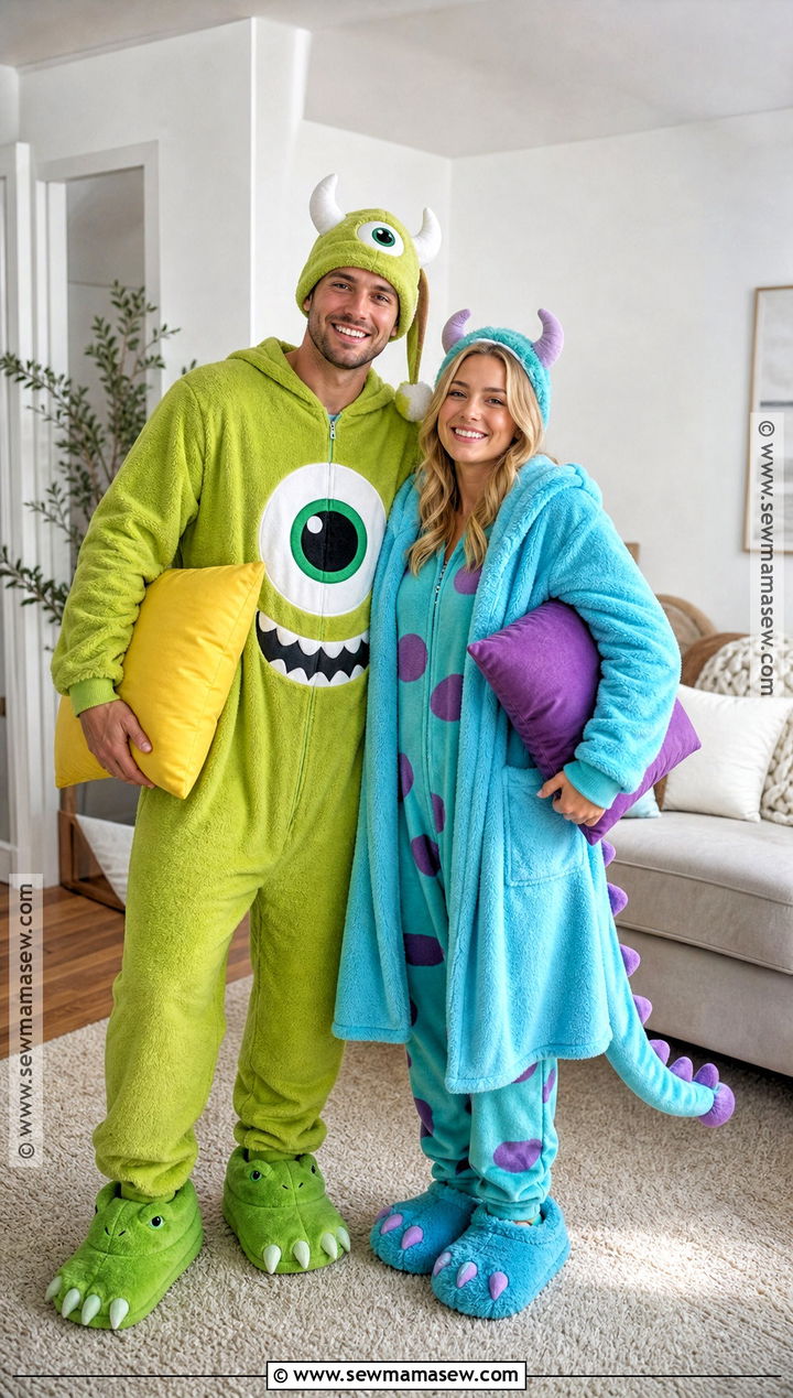 Mike And Sully Pajama Costume - 35 mike and sully costume ideas