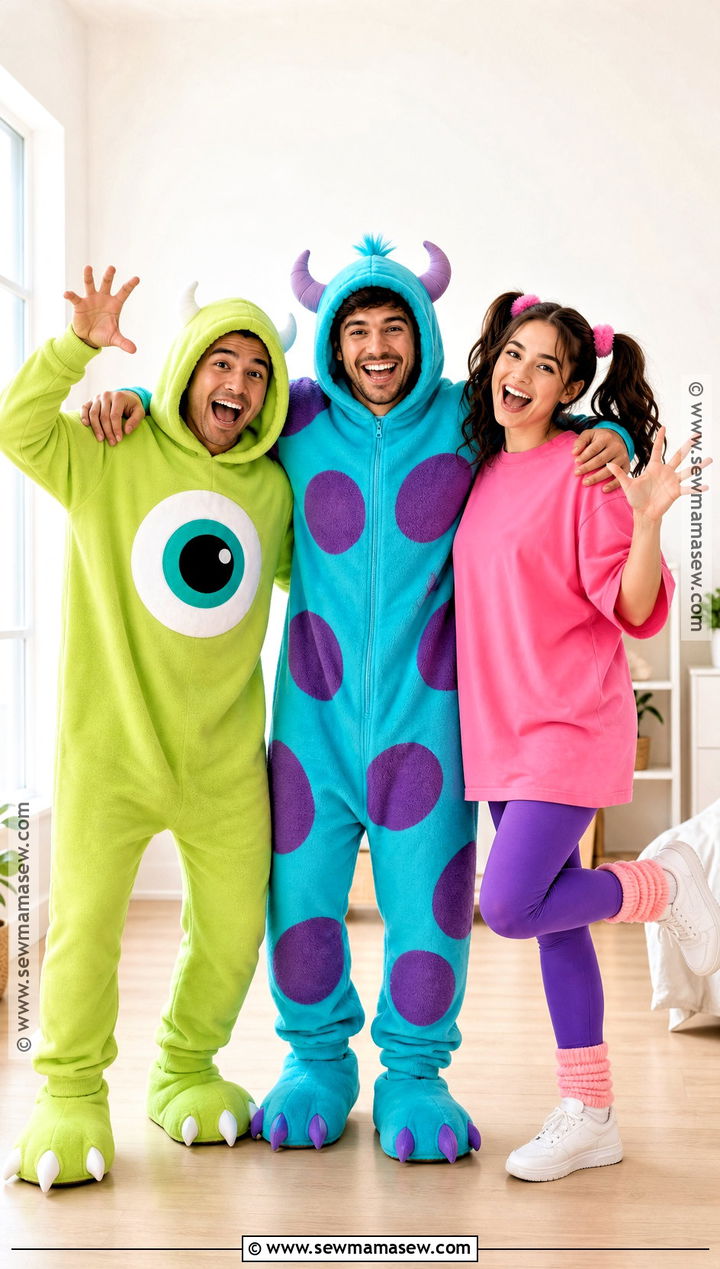 Mike Sulley And Boo Costume - 30 trio disney costumes