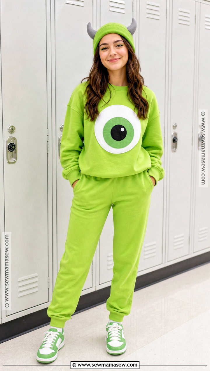 Mike Wazowski School Costume - 30 Disney Dress Up Day School Ideas