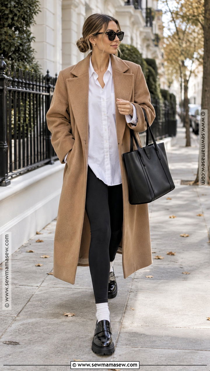 Milano Long Coat And Leggings Outfit - 20 milano outfit autumn ideas