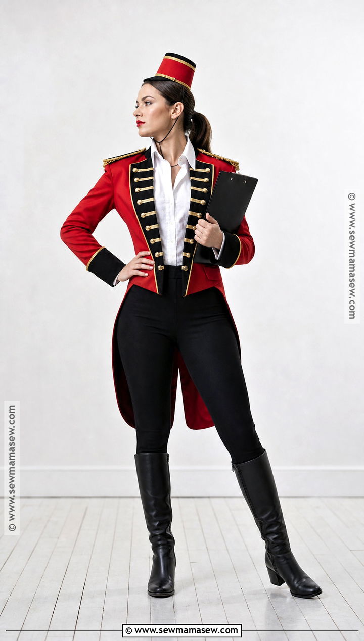 Military Jacket Ringmaster Costume - 30 Ring Master Costume Ideas for Women