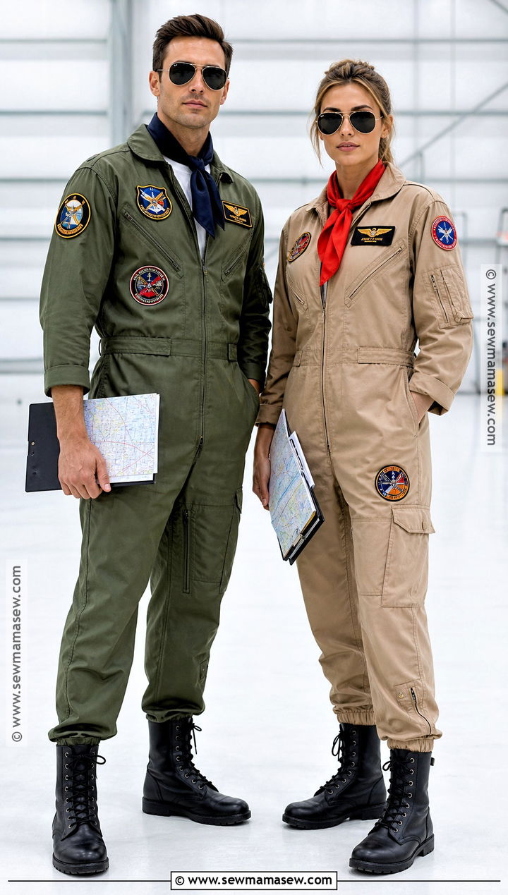 Military Pilot Couple Costume - 35 military costume ideas