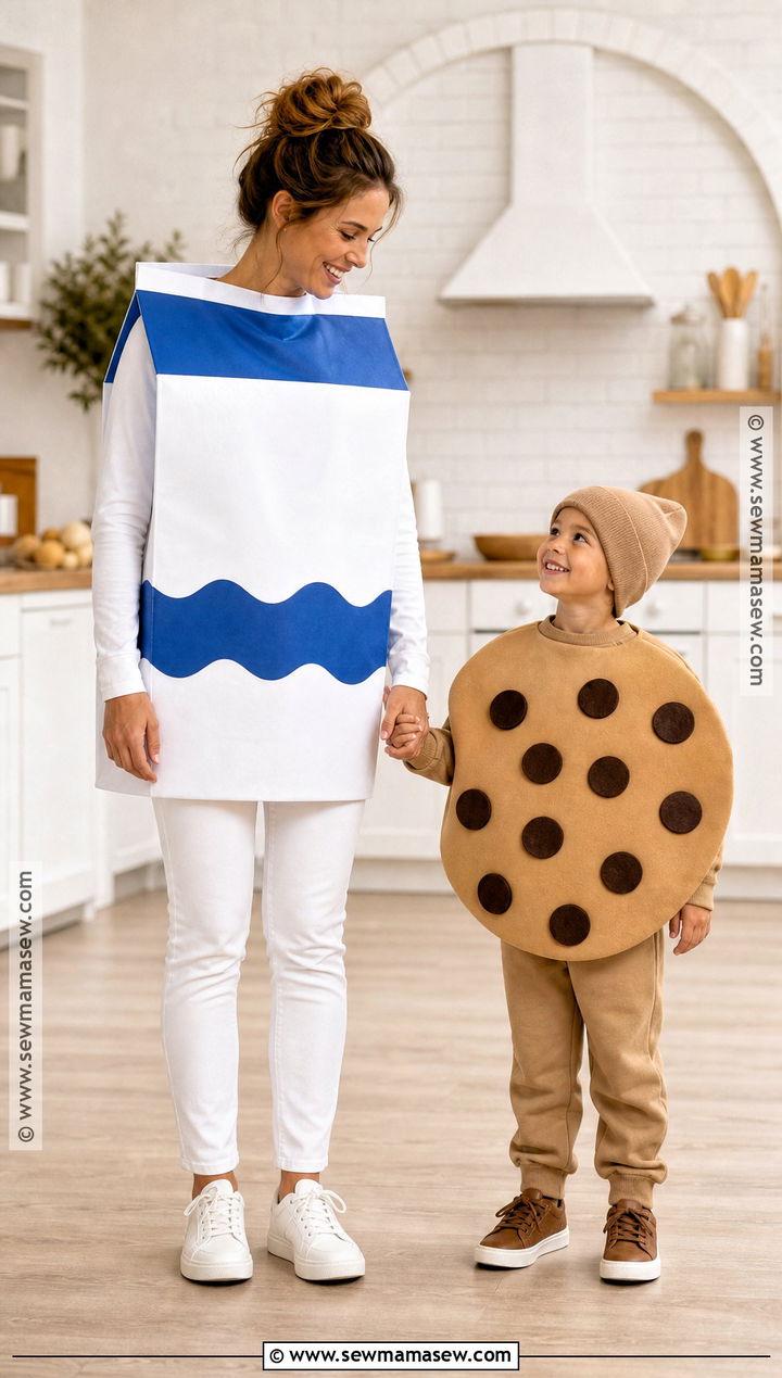 Milk And Cookie Costume - 35 mommy and me halloween costumes