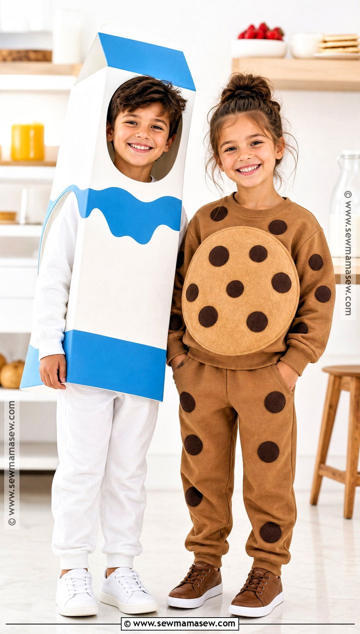 Milk And Cookie Sibling Costume - 35 brother and sister halloween costumes