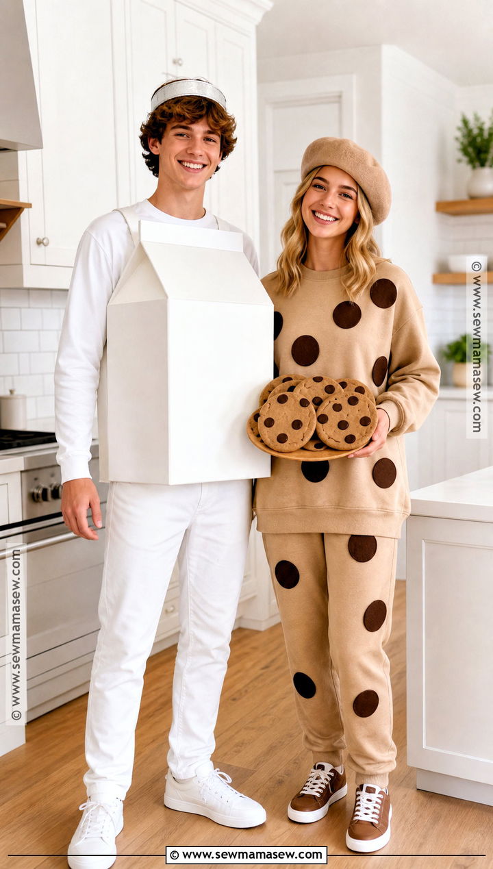 Milk And Cookies Costume - 40 halloween costumes for two