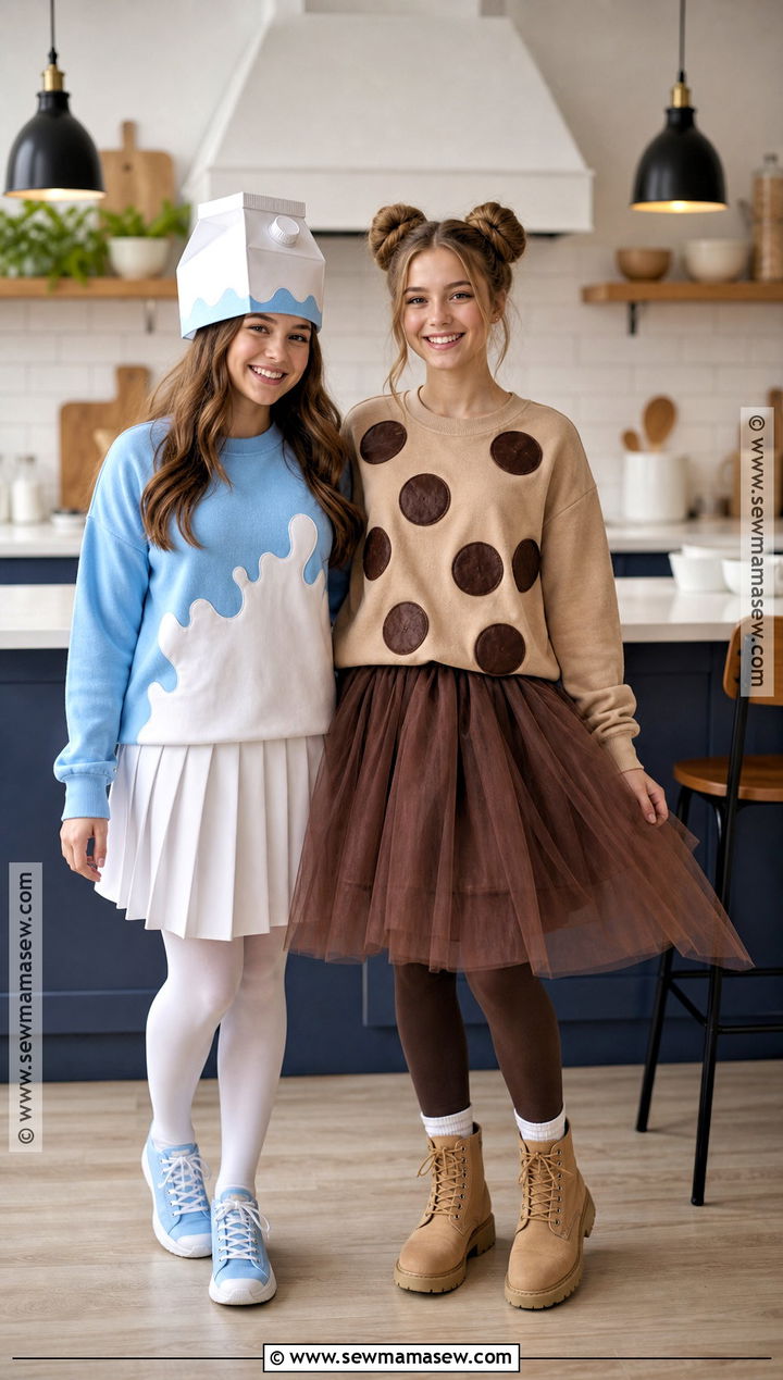 Milk And Cookies Costume - 40 halloween costumes teenage girl duo