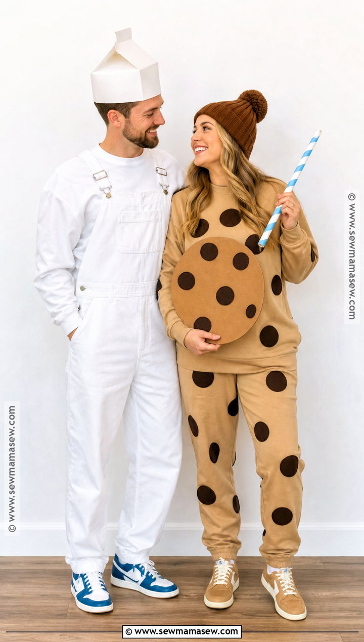 Milk And Cookies Couple Costume - 40 easy couple costumes