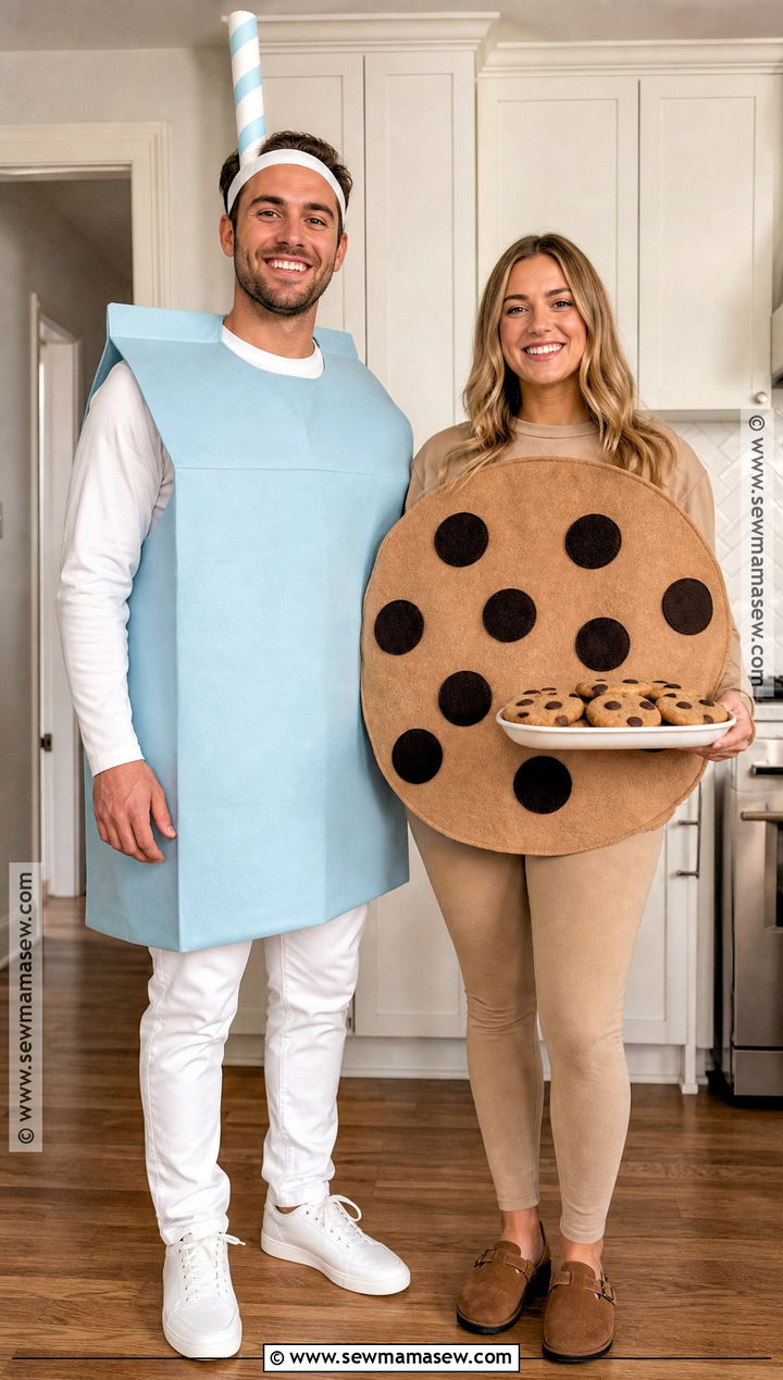 Milk And Cookies Couple Costume - 30 couple costumes cute