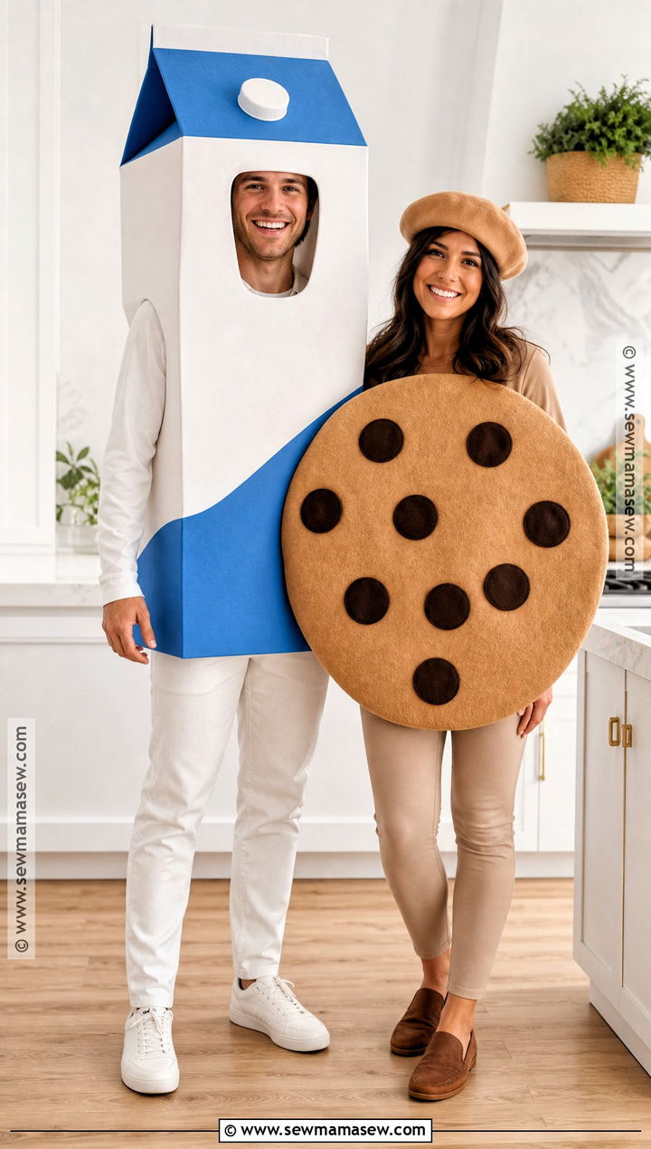 Milk And Cookies Couples Costume - 35 fun couples costumes