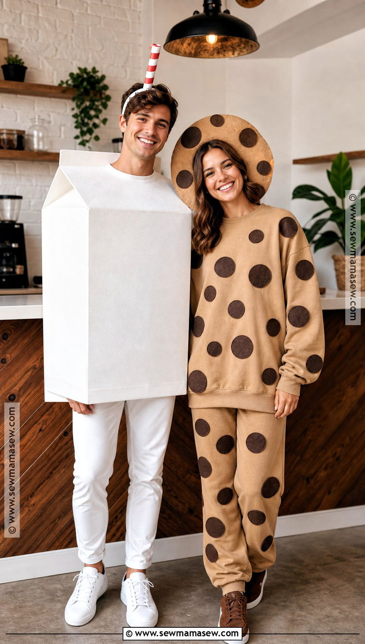 Milk And Cookies Duo Costume - 40 halloween costume duo ideas