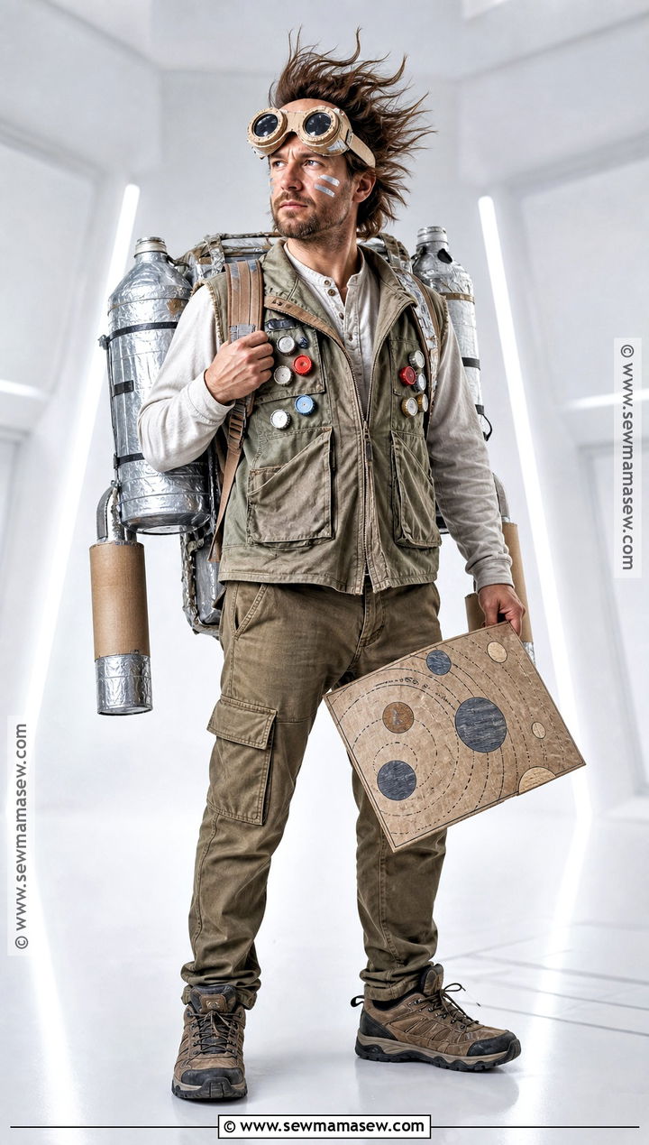 Milk Carton Jetpack Explorer Costume - 30 recycled costume ideas for men