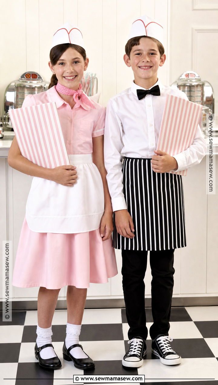 Milkshake Shop Couple 50th Day of School Outfit - 30 50th day of school dress up ideas