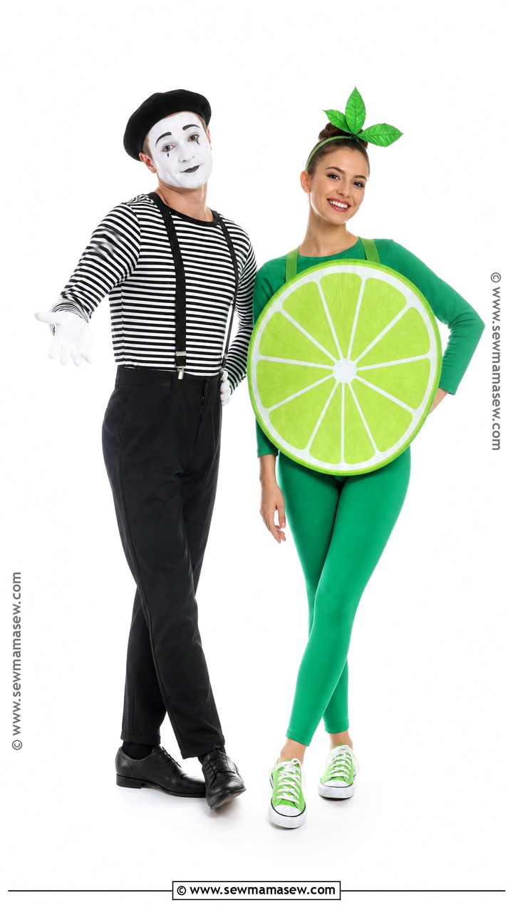 Mime And Lime Costume - 50 rhyme without reason costume ideas