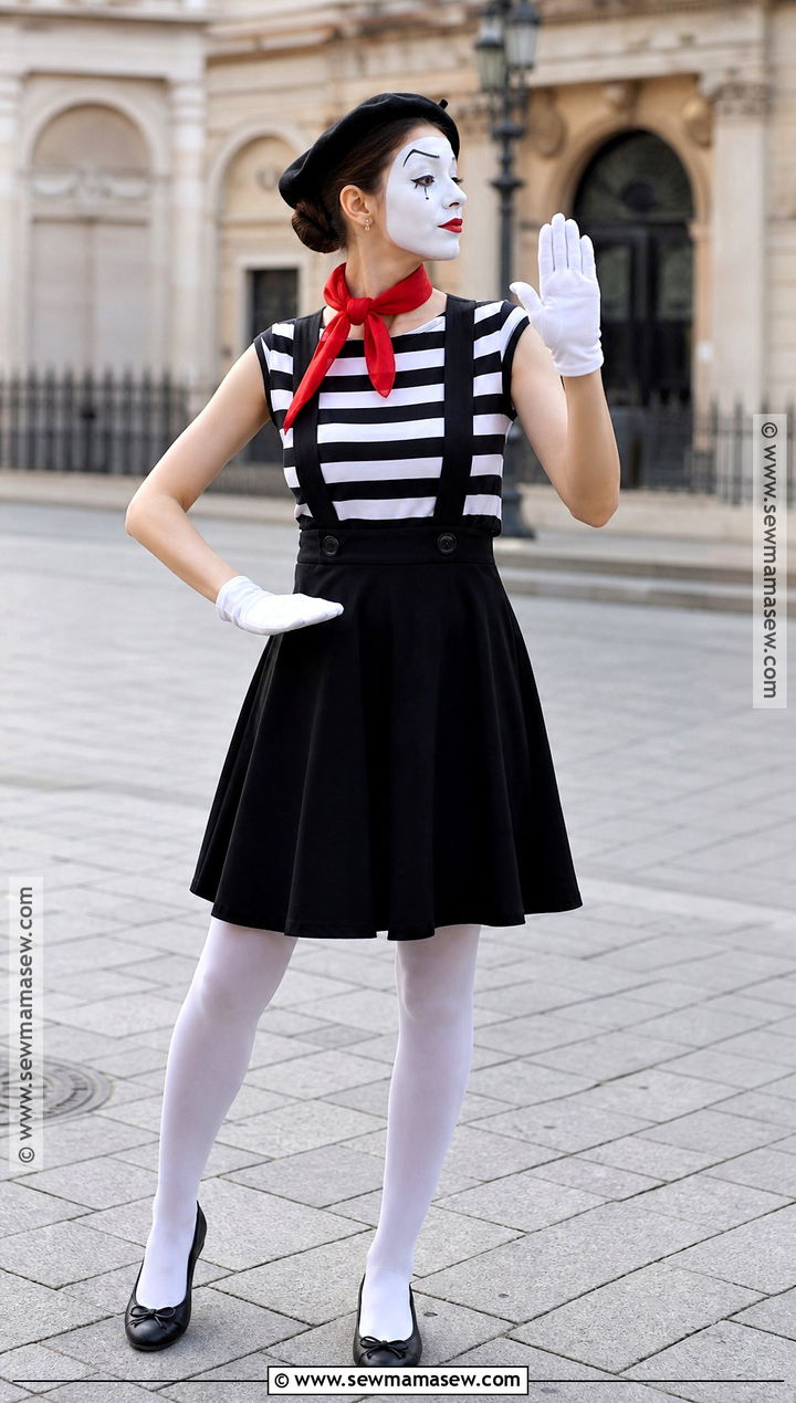Mime Black Dress Costume - 30 black dress costume ideas