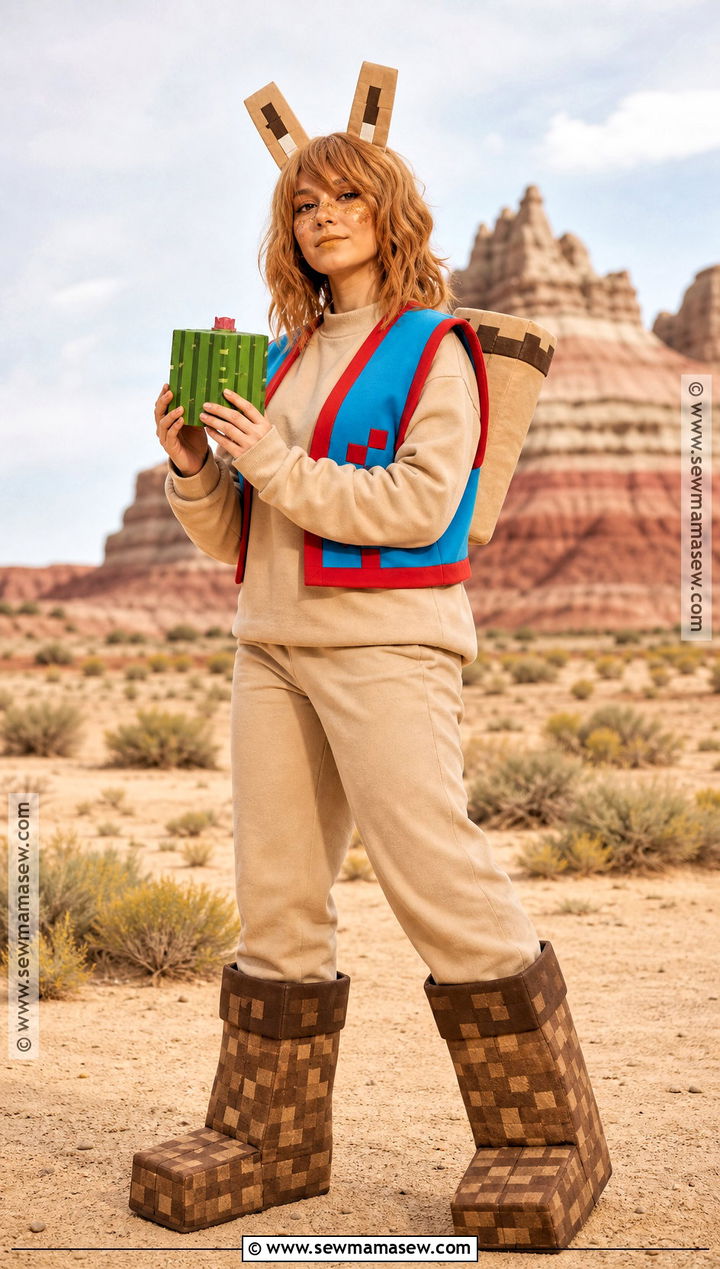 Minecraft Camel Cosplay With Blue Saddle - 40 minecraft cosplay ideas