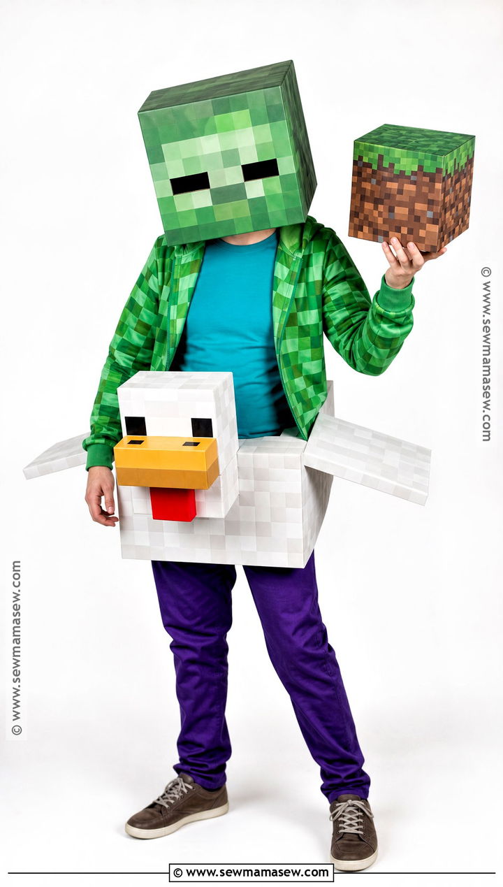 Minecraft Chicken Jockey Costume - 30 Trending Halloween Costumes