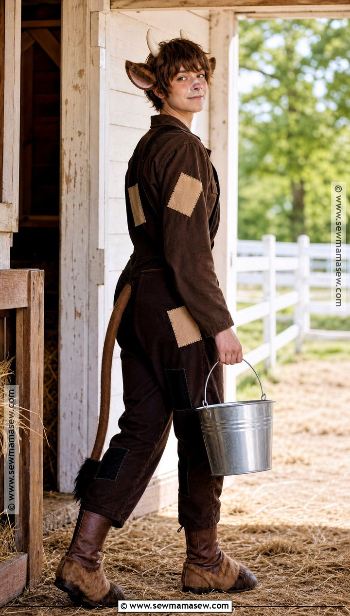 Minecraft Cow Cosplay With Milk Bucket - 40 minecraft cosplay ideas