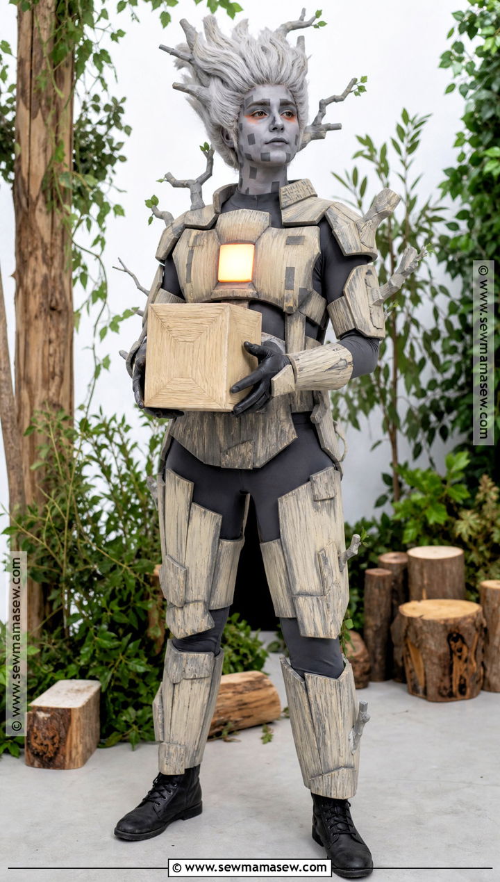 Minecraft Creaking Cosplay With Pale Wood Armor - 40 minecraft cosplay ideas