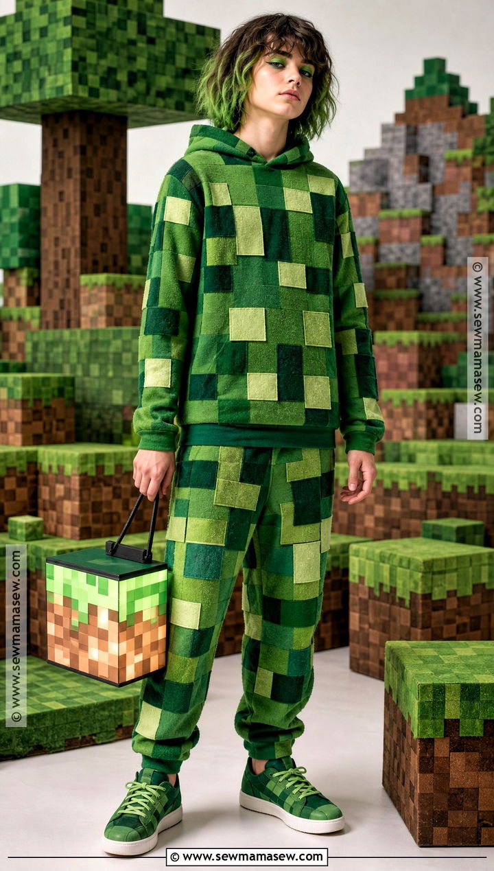 Minecraft Creeper Costume - 30 Good Halloween Costumes for Teenagers
