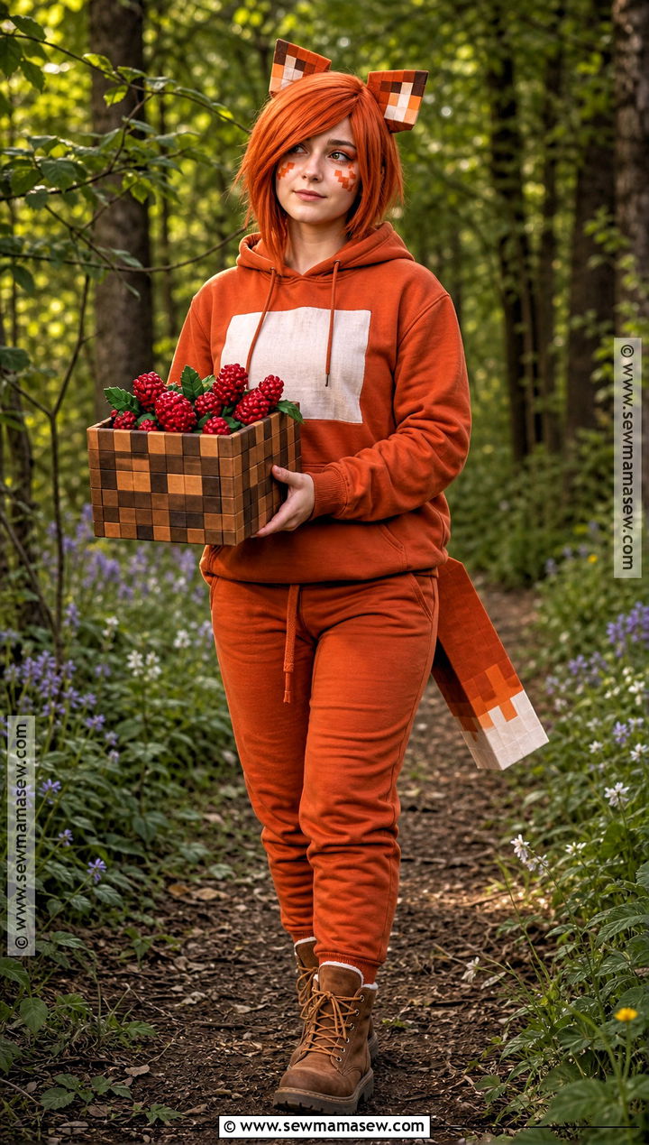 Minecraft Fox Cosplay With Berry Basket - 40 minecraft cosplay ideas