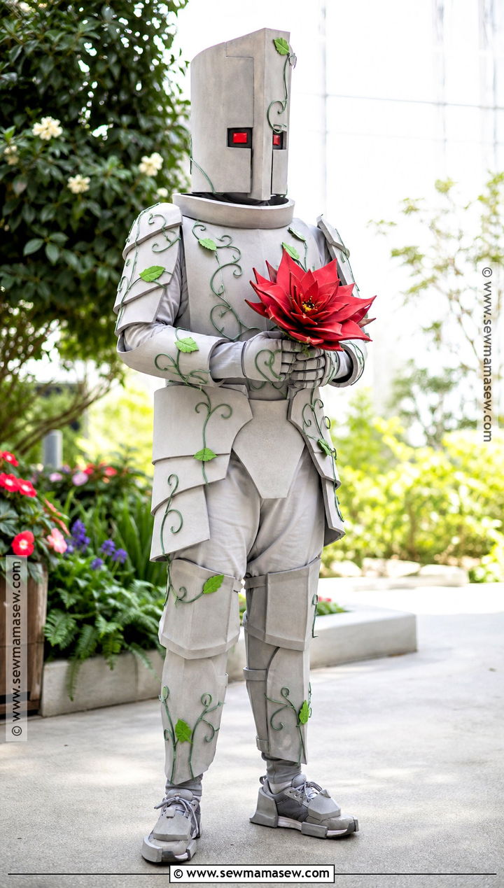 Minecraft Iron Golem Cosplay With Flower - 40 minecraft cosplay ideas