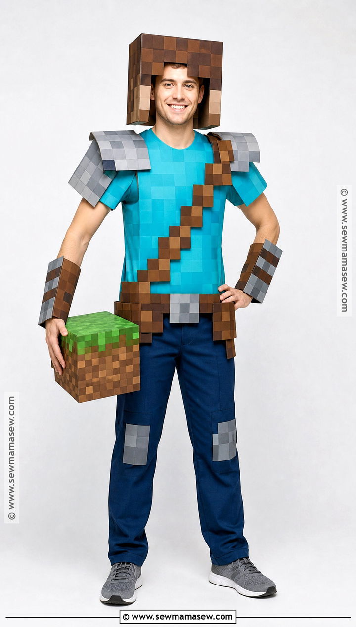 Minecraft Steve Costume - 35 male costume ideas