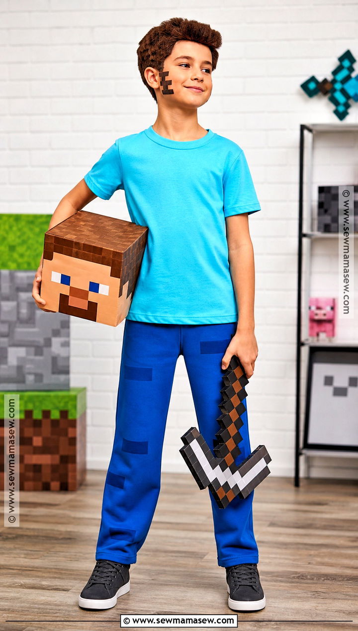 Minecraft Steve Costume - 45 boy halloween costumes