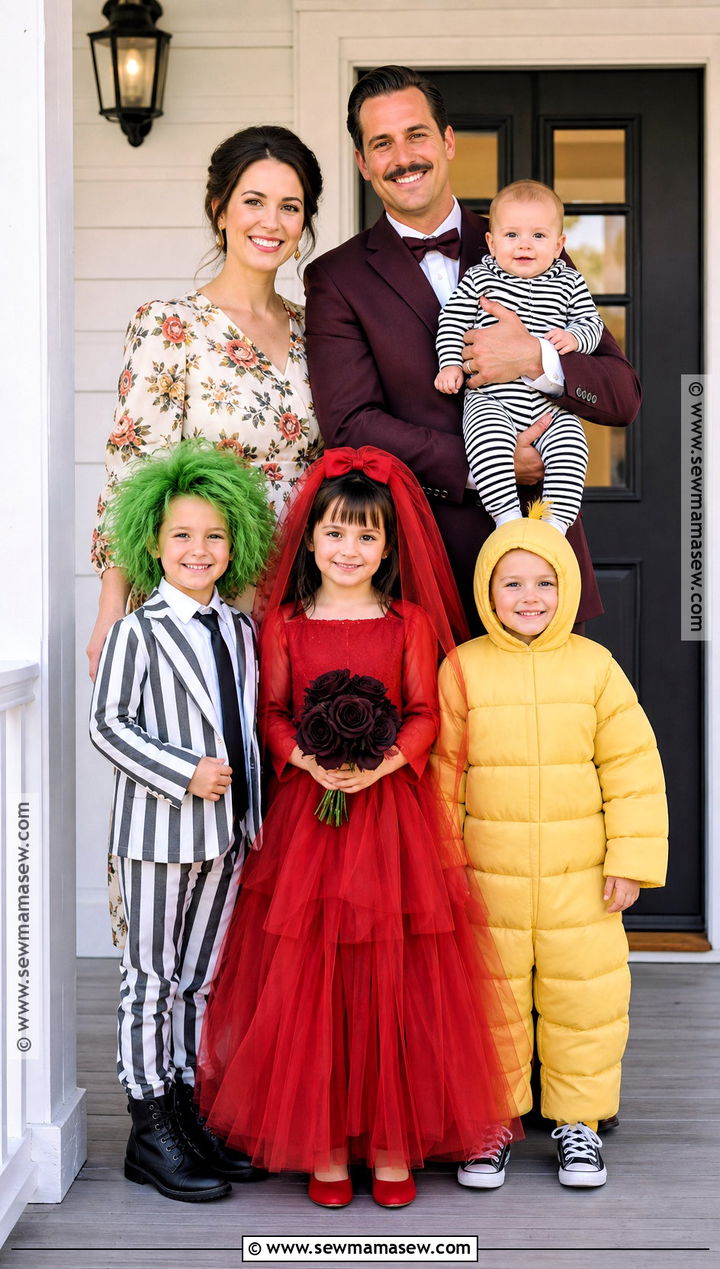 Mini Beetlejuice Kids Family Costume - 30 beetlejuice family costume ideas