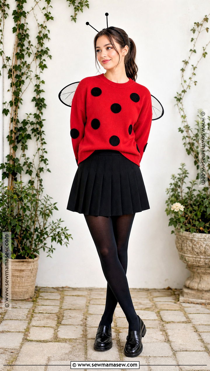 Minimal Ladybug Costume - 35 subtle halloween costumes