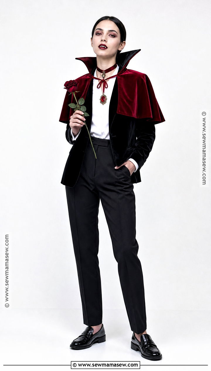 Minimal Makeup Vampire Costume - 50 vampire costume ideas