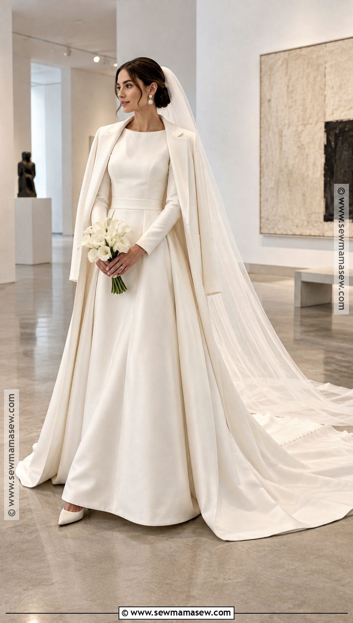 Minimalist A Line November Wedding Dress - 15 november wedding dress brides ideas