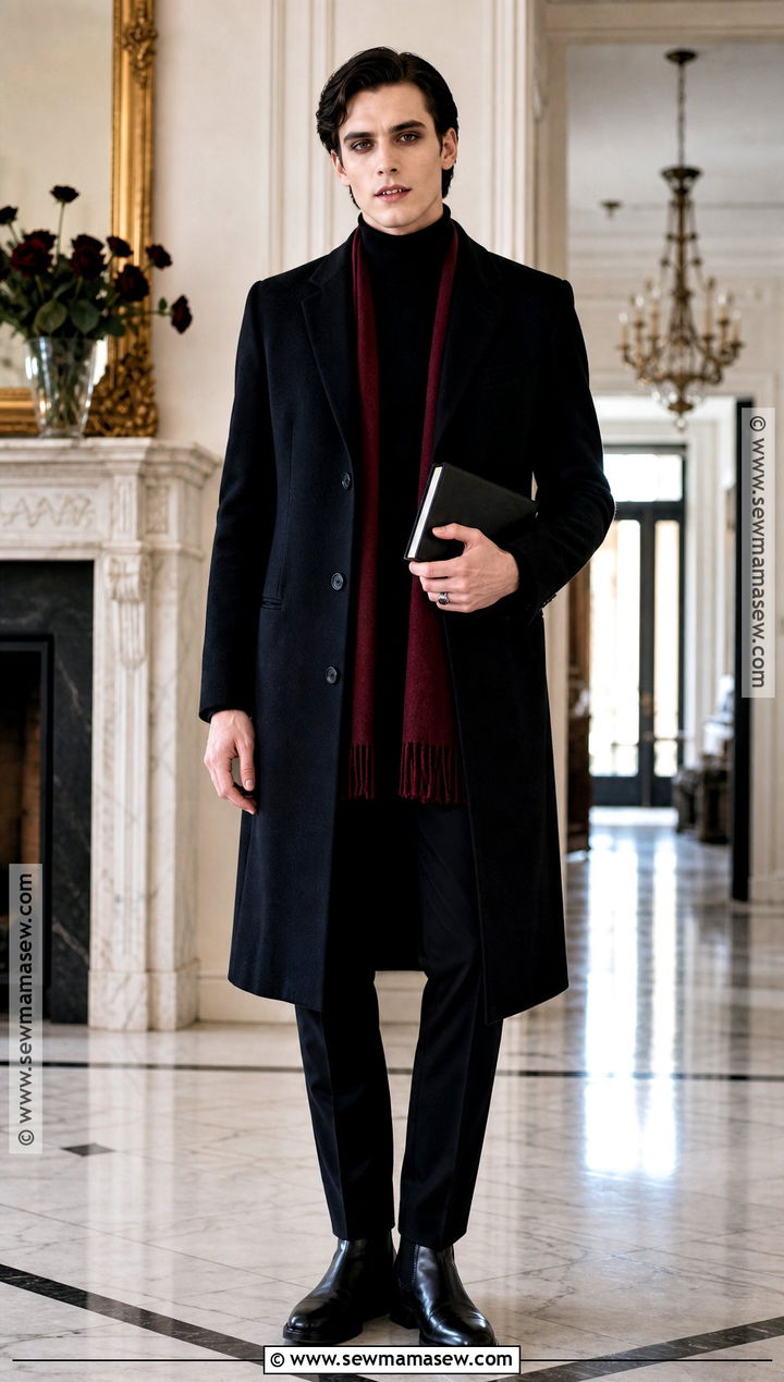 Minimalist All Black Vampire Costume - 30 Vampire Halloween Costume Ideas for Men