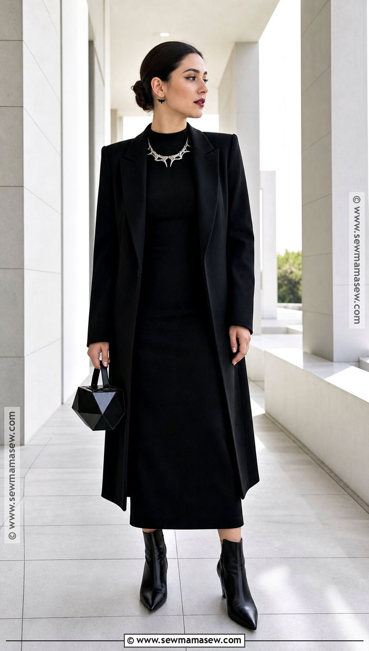 Minimalist Black Halloween Outfit - 30 Halloween Outfits Aesthetic