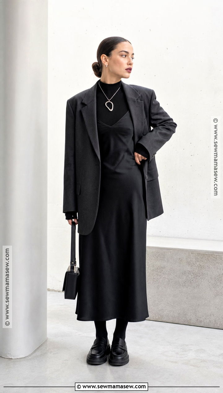 Minimalist Black Halloween Outfit - 30 Halloween Aesthetic Outfits