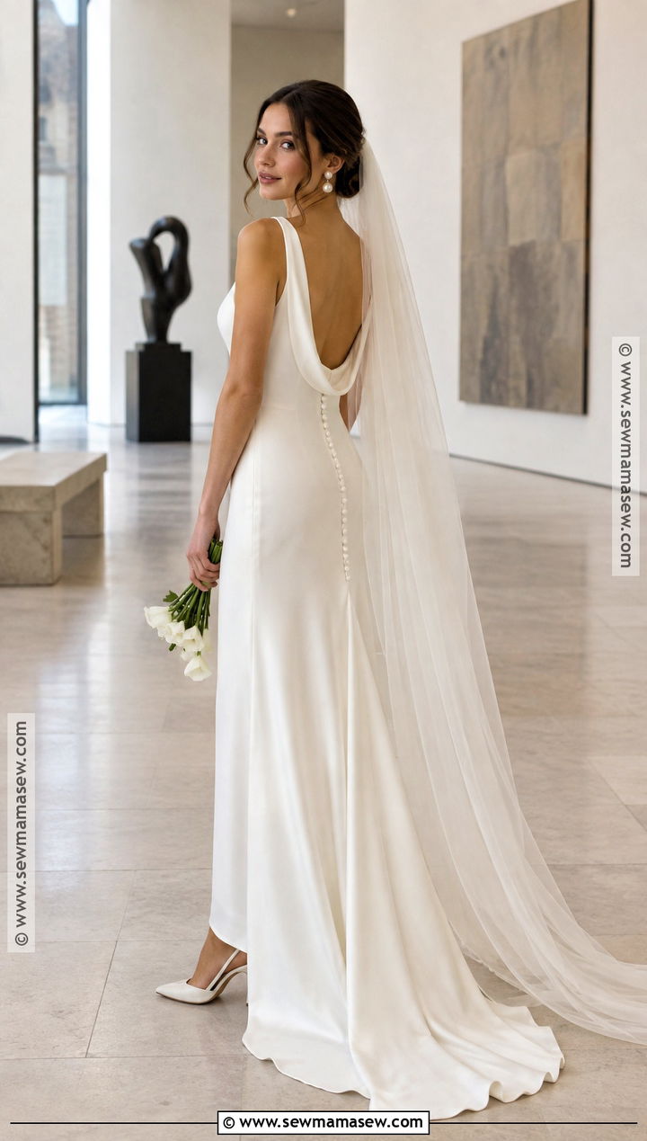 Minimalist Column Bridal Gown - 15 Fall 2026 Bridal Gowns
