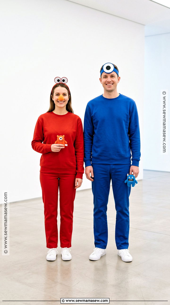 Minimalist Elmo And Cookie Monster Costume - 40 elmo and cookie monster costumes