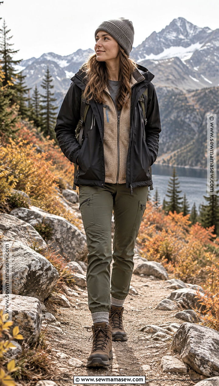 Minimalist Fall Hiking Outfit With Neutral Layers - 25 hiking outfit fall ideas