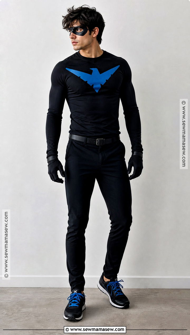 Minimalist Nightwing Costume - 35 night wing costume ideas