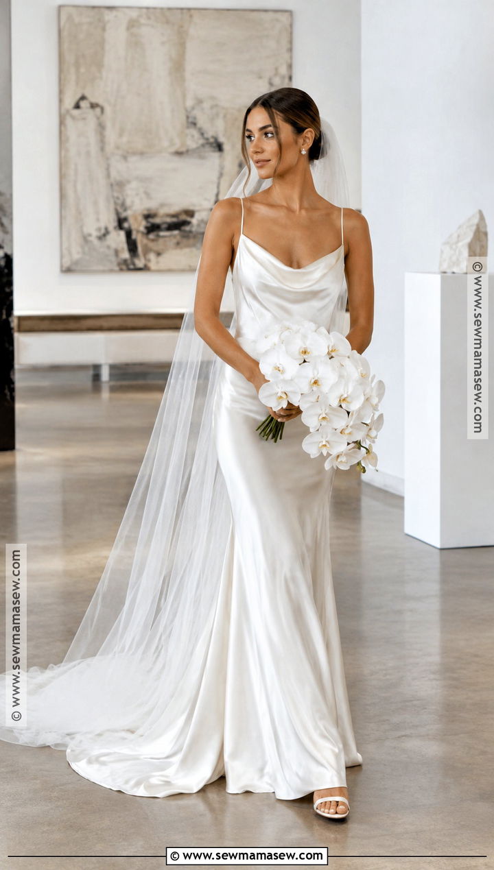 Minimalist Slip September Wedding Dress - 15 wedding dresses september