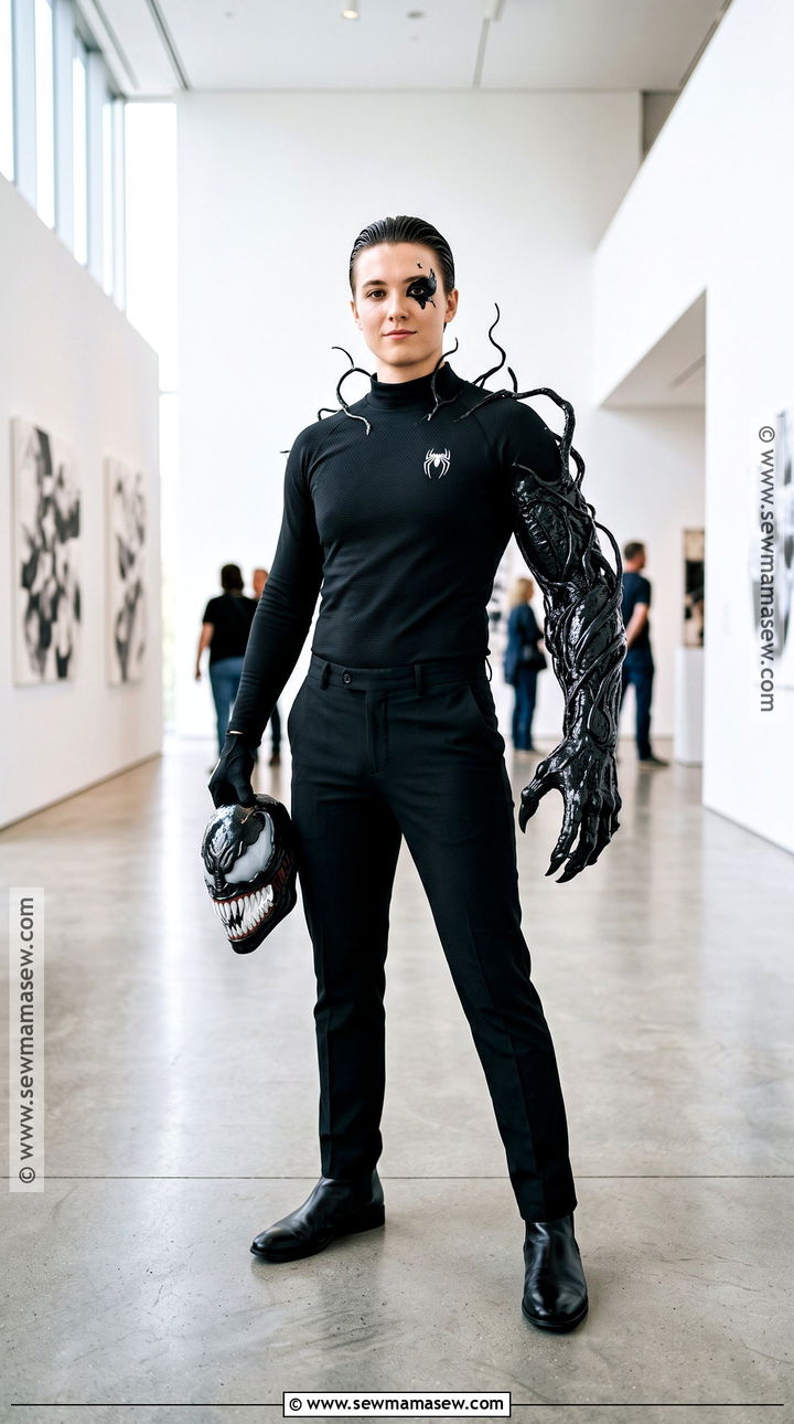 Minimalist Venom Cosplay - 30 venom cosplay ideas