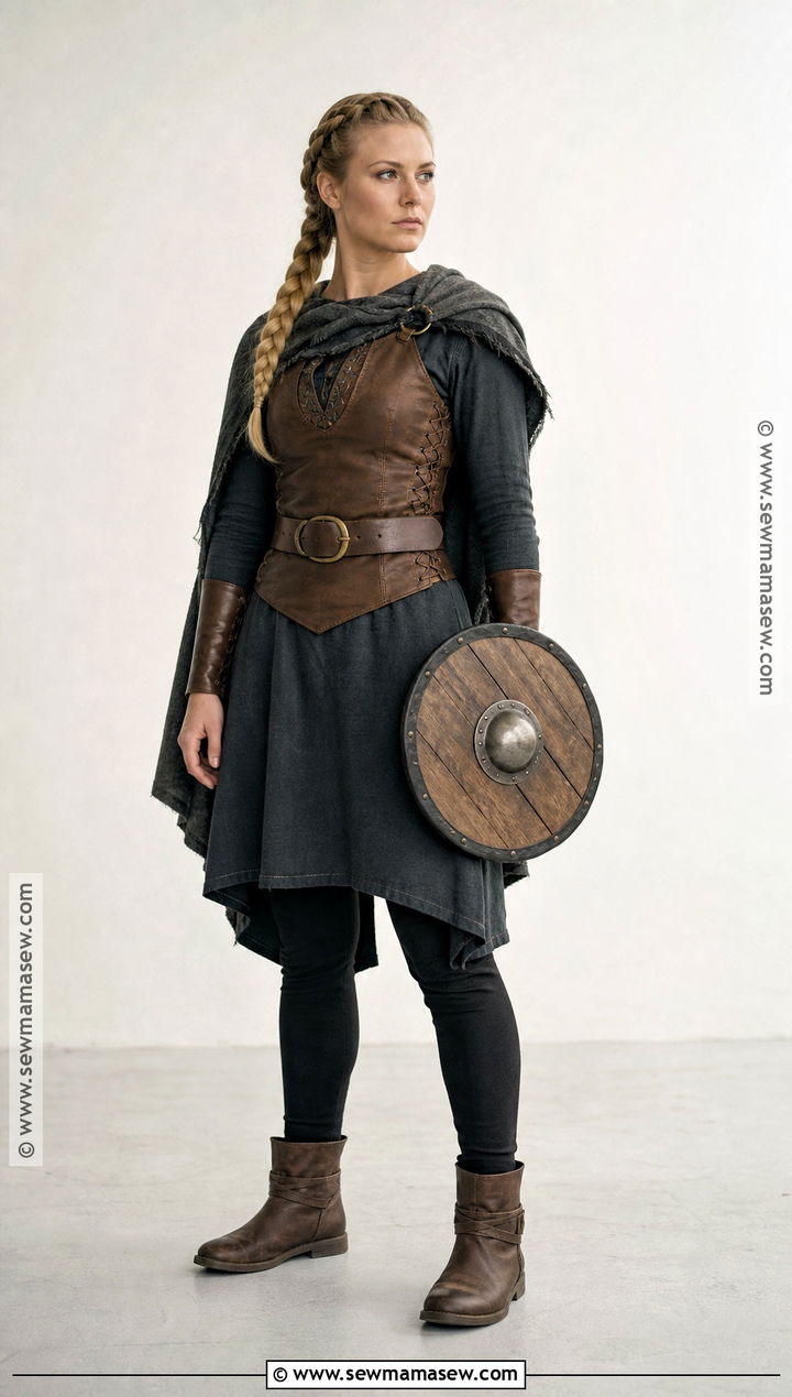 Minimalist Viking Warrior Woman Costume - 30 viking warrior woman costumes