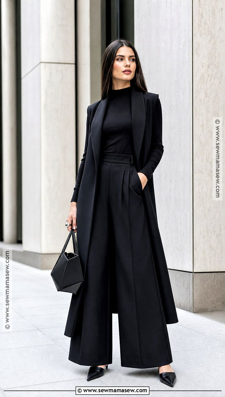 Minimalist Witch Outfit In All Black - 50 witch outfit ideas
