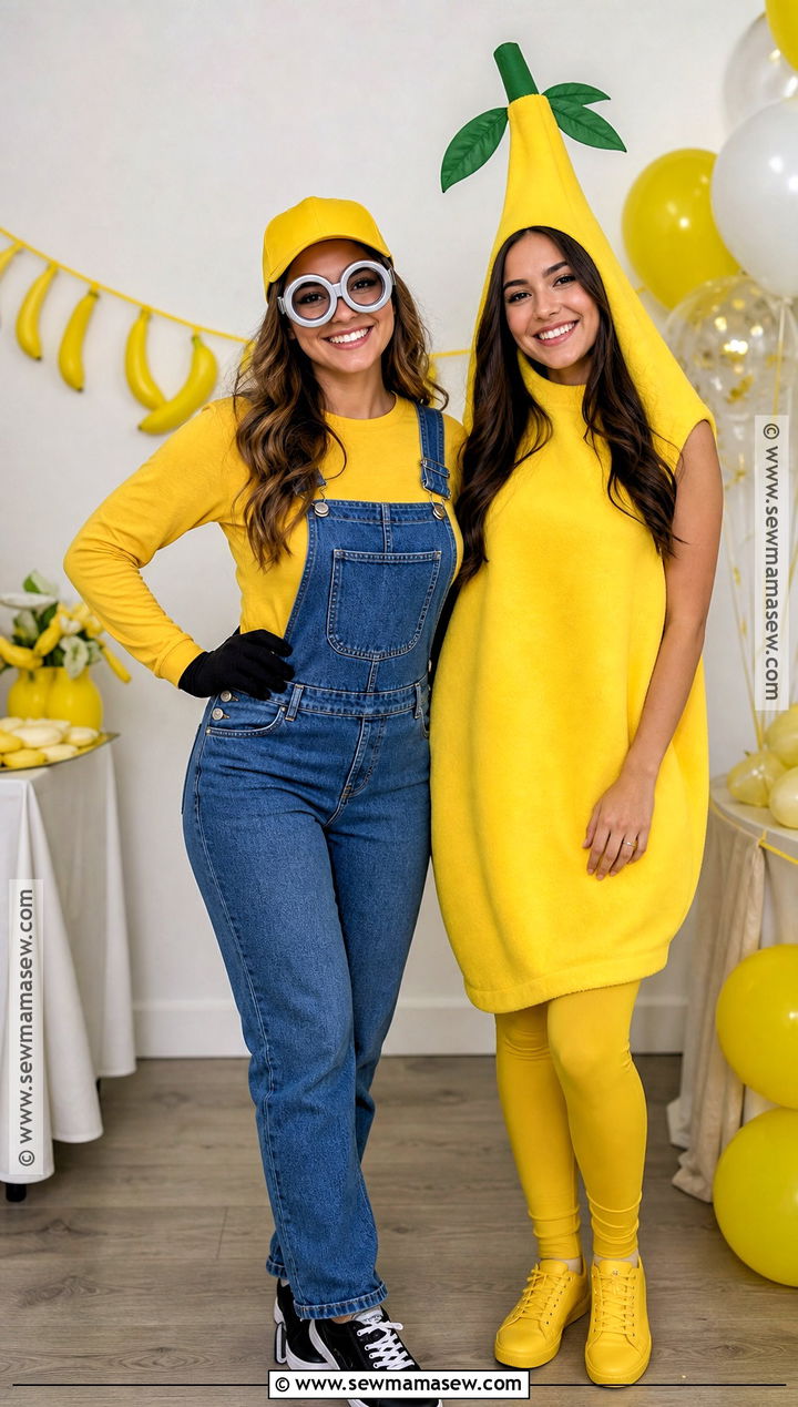 Minion And Banana Duo Costume - 30 minons outfit costume ideas