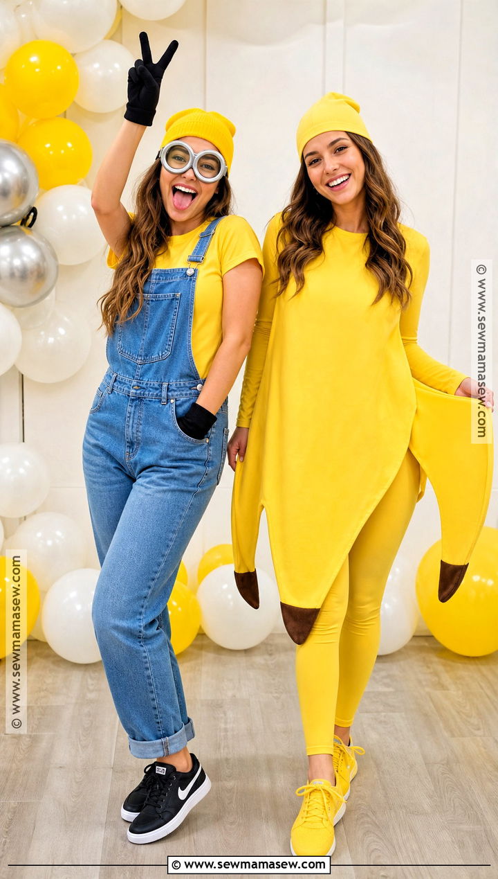 Minion And Banana Duo Costume - 30 Easy Minion Costume Ideas